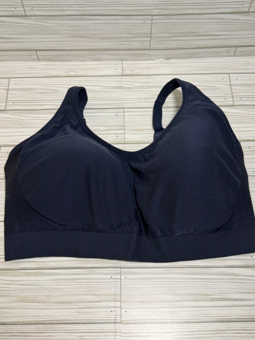 Underoutfit Comfort Shaping Bra Adjustable Straps Navy Wireless 3XL